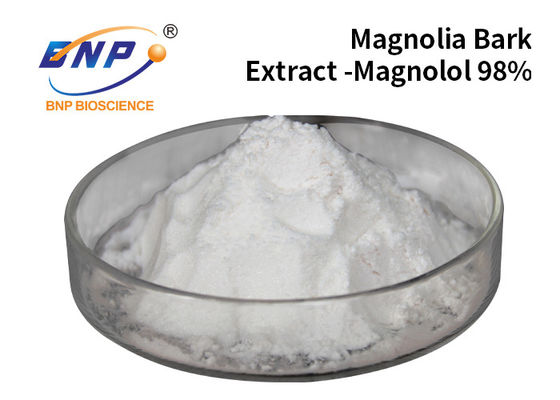Δημοφιλές λευκό σκονών Magnolol Honokiol αποσπασμάτων φλοιών Magnolia συμπληρωμάτων