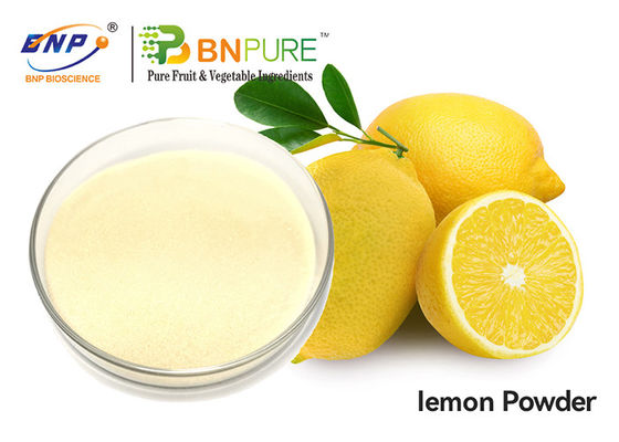 Ανοικτό κίτρινο υδροδιαλυτός σκονών χυμού λεμονιών citrus limon οργανικός