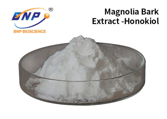 Φυσικό εγκαταστάσεων απόσπασμα Magnolol 98% Magnolia Officinalis συμπληρωμάτων άσπρο