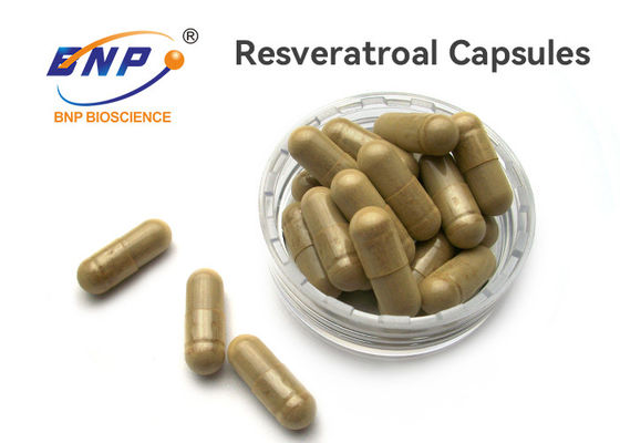 100% φυσικές κάψες συμπληρωμάτων 100mg Resveratrol cOem