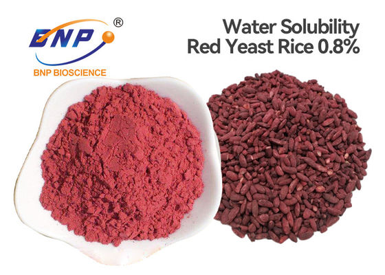 Λεπτό εκχύλισμα 0,8% ρυζιού ζύμης σκονών κόκκινο δοκιμή HPLC Monacolin Κ