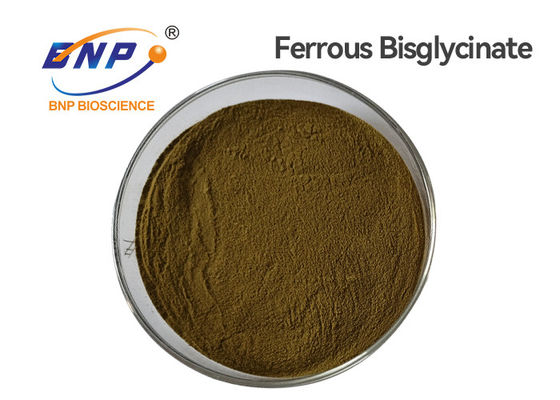 Καφετιά χηλική ένωση 20% σιδηρούχο Bisglycinate αμινοξέος σιδήρου σκονών